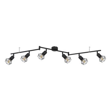Globo - Спот осветително тяло 6xE14/40W/230V черно