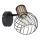 Globo - Стенен прожектор, луна 1xE27/40W/230V