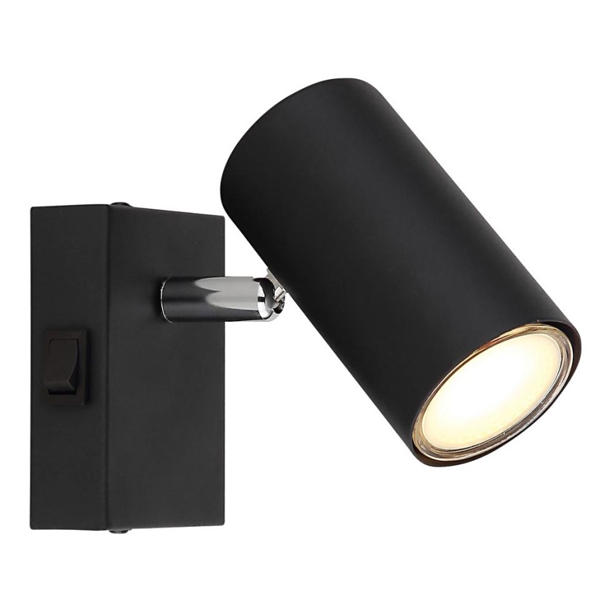 Globo - Стенен спот 1xGU10/25W/230V черен