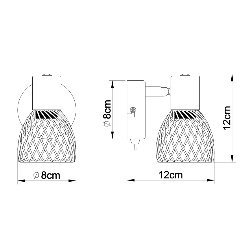 Globo - Стенен спот 1xE14/40W/230V