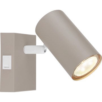 Globo - Стенно точково осветително тяло 1xGU10/35W/230V бежово