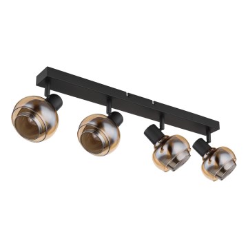 Globo - Точково осветително тяло 4xE14/40W/230V черно