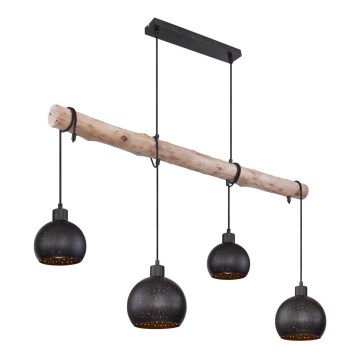 Globo - Висящ на въже полилей 4xE27/40W/230V