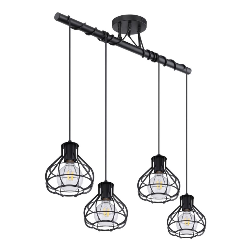 Globo - Висящ на въже полилей 4xE27/60W/230V