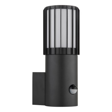 Globo - Външно стенно осветително тяло с вграден сензор 1xE27/15W/230V IP54