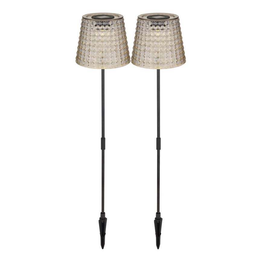 Globo - К-кт 2x LED Соларна лампа LED/0,06W/3V IP44 сив