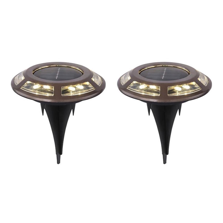 Globo - К-кт 2x LED Соларна лампа LED/0,72W/3V 3200K IP44 300 mAh