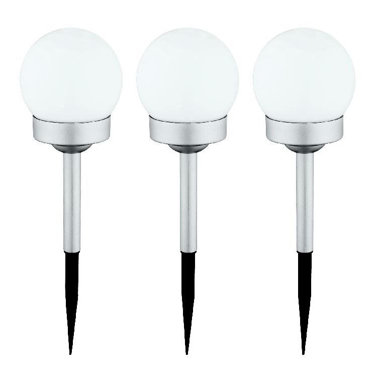 Globo - К-кт 3x LED Соларна лампа LED/0,06W/3V 4000K Ø 10 cm IP44