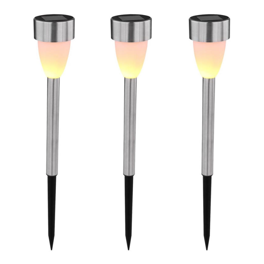 Globo - К-кт 3x Соларна лампа 3xLED/0,06W/1,2V IP44 200 mAh
