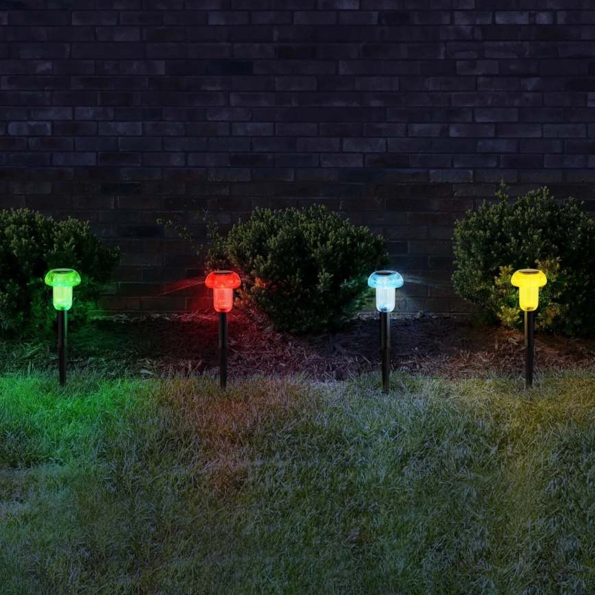 Globo - К-кт 4x LED RGB Соларна лампа LED/0,05W/3V IP44 150 mAh