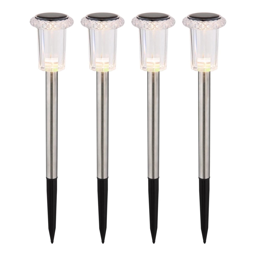 Globo - К-кт 4x LED Соларна лампа LED/0,06W/1,2V IP44 100 mAh