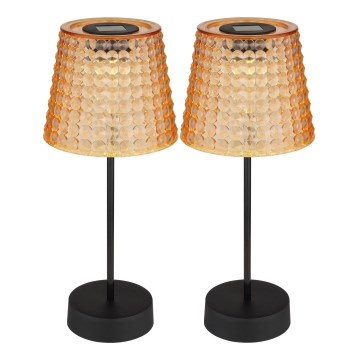 Globo - Комплект от 2 бр. LED соларни лампи LED/0,06W/3V IP44 40 mAh оранжеви