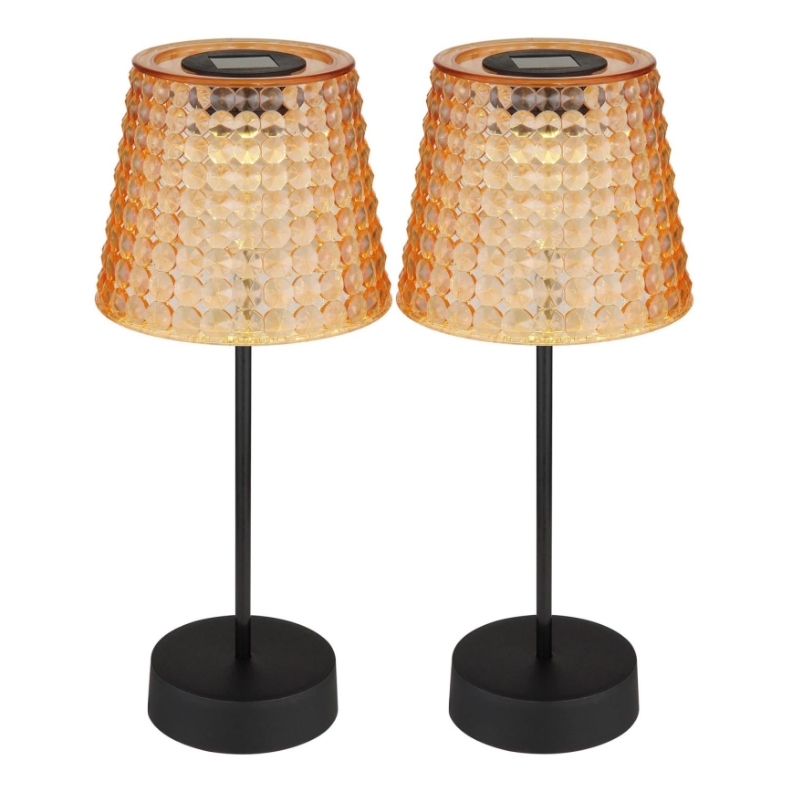 Globo - Комплект от 2 бр. LED соларни лампи LED/0,06W/3V IP44 40 mAh оранжеви