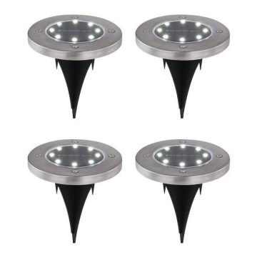 Globo - Комплект от 4 бр. LED соларни лампи LED/0,1W/3V IP44 300 mAh