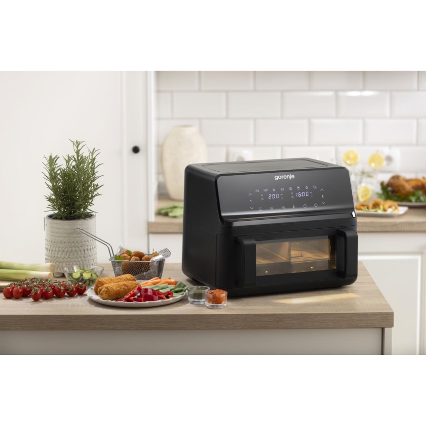 GORENJE AF2700BP - Фритюрник с горещ въздух 9 л 2700 W/230 V черен