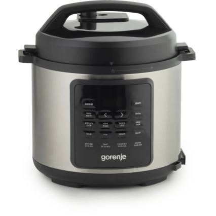GORENJE GMC6SBK - Мултифункционална електрическа тенджера 6 л, 8 в 1, 1000W/230V, от неръждаема стомана