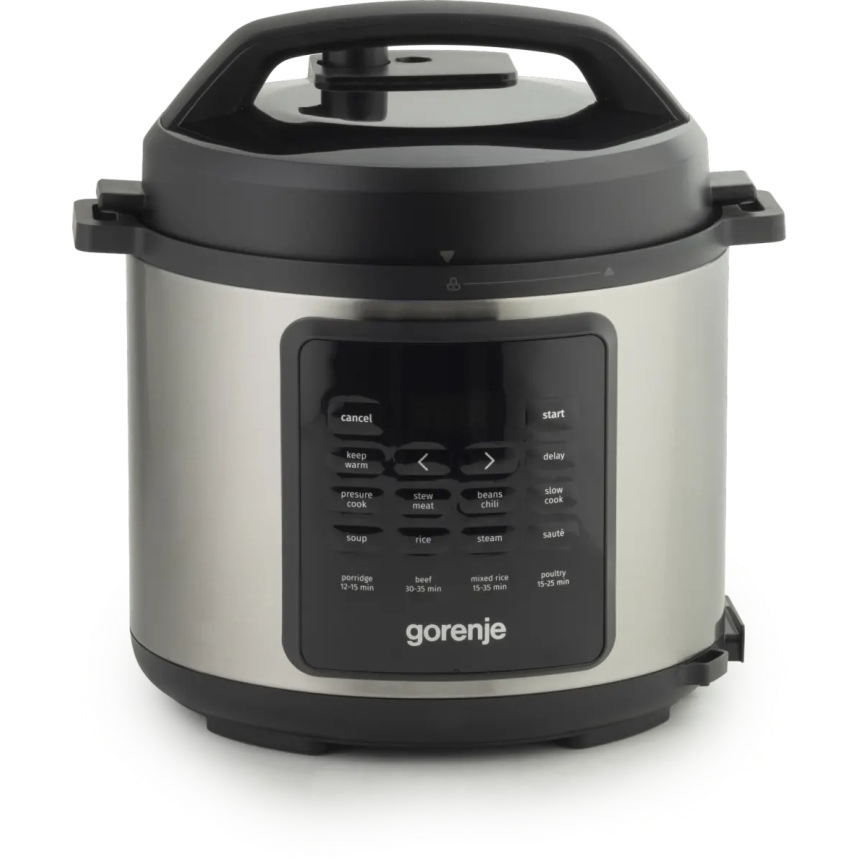 GORENJE GMC6SBK - Мултифункционална електрическа тенджера 6 л, 8 в 1, 1000W/230V, от неръждаема стомана