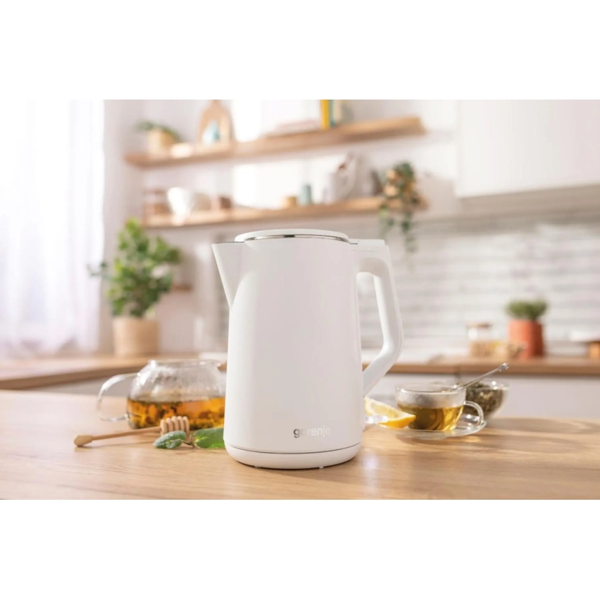 GORENJE K15DWW - Електрическа кана 1,5 l 2200W/230V бяла