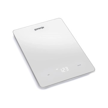 GORENJE KT10LBW - Дигитална кухненска везна, 3xAAA, бяла