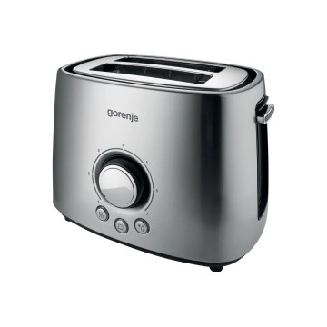 GORENJE T1000E - Тостер с два отвора и решетка за препичане 1000W/230V неръждаема стомана