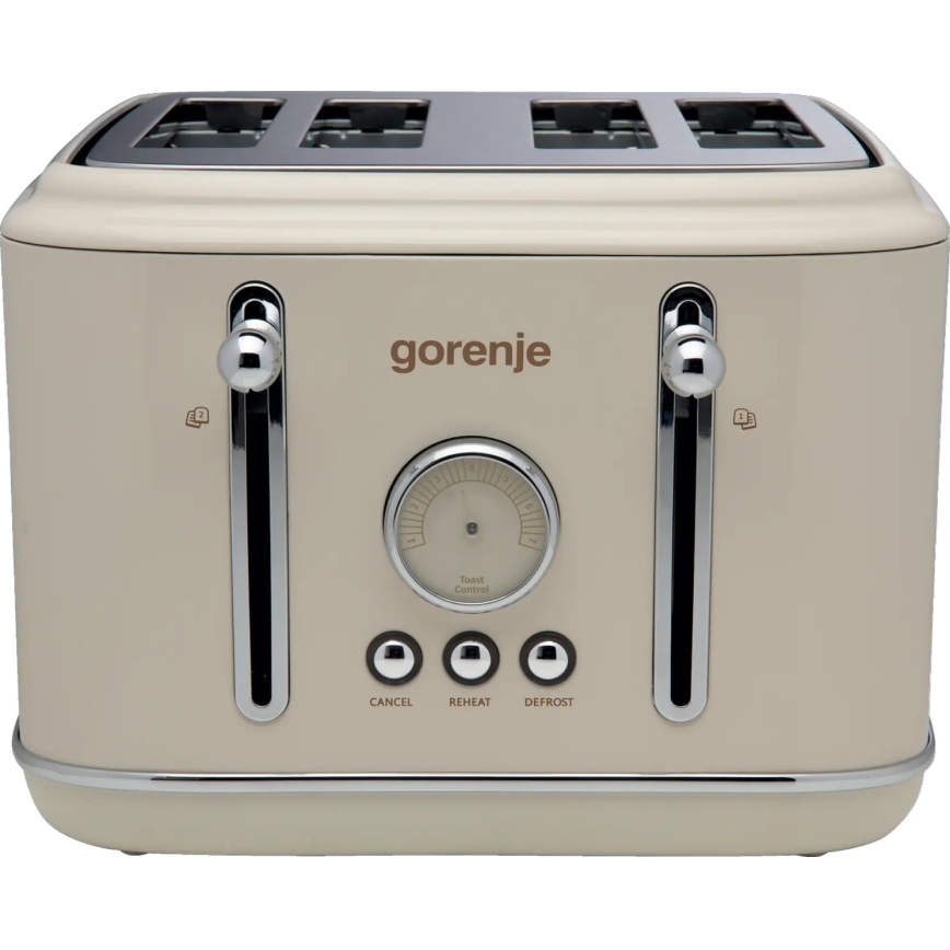 GORENJE T2300CLIN - Тостер с четири слота 1150W/230V бежов