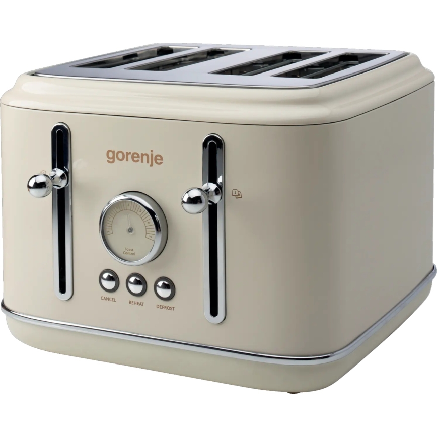 GORENJE T2300CLIN - Тостер с четири слота 1150W/230V бежов