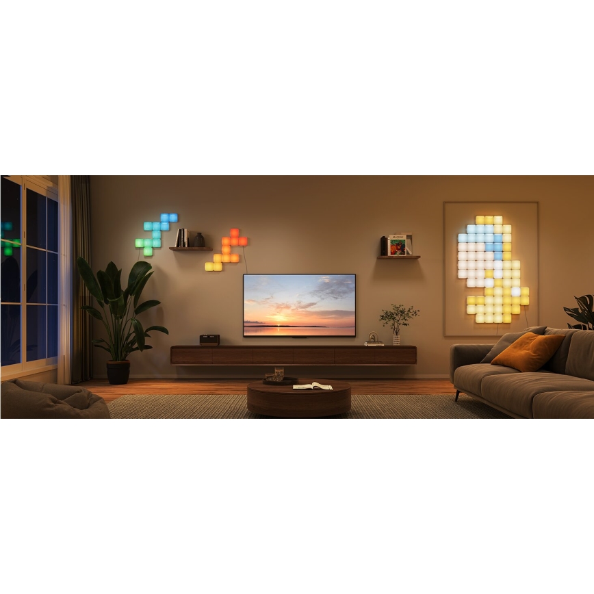 Govee - 10x Интелигентен mini RGBIC panel Wi-Fi