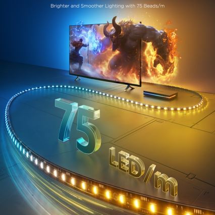 Govee - AI Sync Box 2 RGBICW подсветка за смарт телевизори 55-65 Wi-Fi