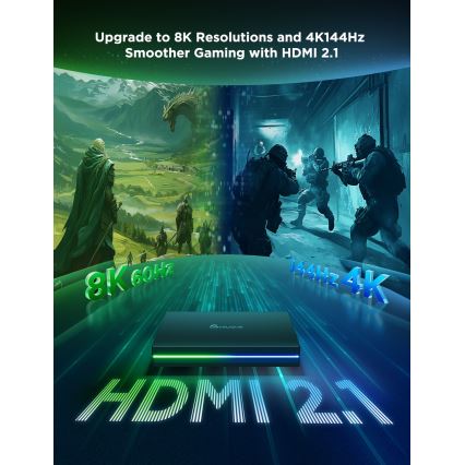 Govee - AI Sync Box Kit 2 интелигентен комплект за компютърно осветление 27-34 + LED панели с Wi-Fi