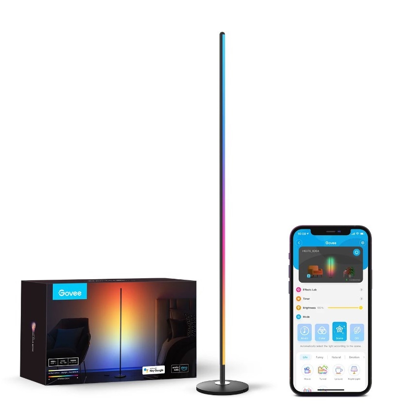 Govee - димируема LED RGBW подова лампа LITE MATTER LED/24W/230V Wi-Fi