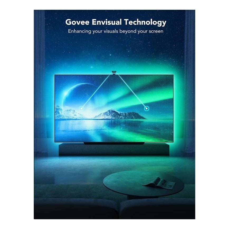 Govee - DreamView T2 DUAL TV 55-65 SMART LED подсветка RGBIC Wi-Fi + дистанционно управление