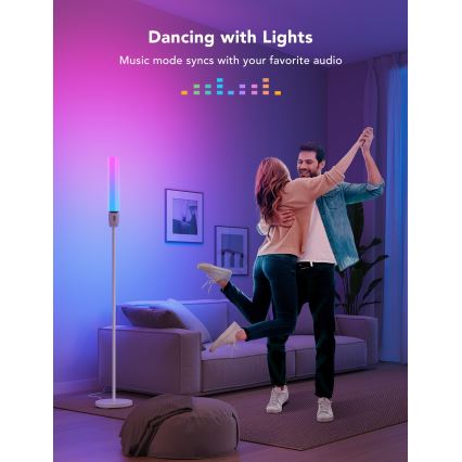 Govee - LED Димируем лампион CYLINDER SMART RGBICWW 2200-6500K
