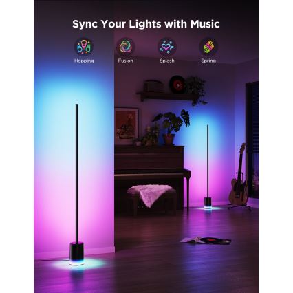 Govee - LED Димируем лампион Smart MATTER LED RGBICWW 2200-6500K Wi-Fi + дистанционно управление