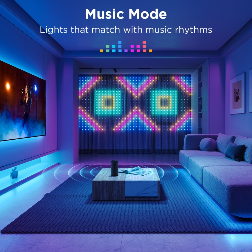 Govee - LED RGB Димируем екстериорен декоративни лампички LED/15W/230V IP65 Wi-Fi