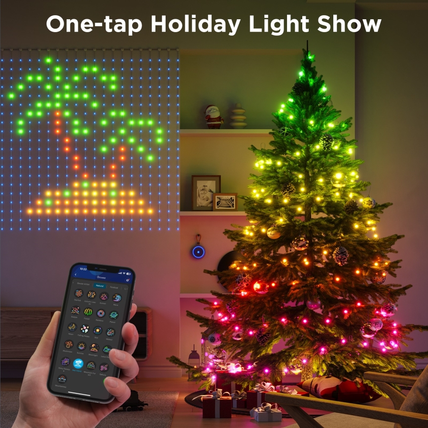 Govee - LED RGB Димируем екстериорен декоративни лампички LED/15W/230V IP65 Wi-Fi