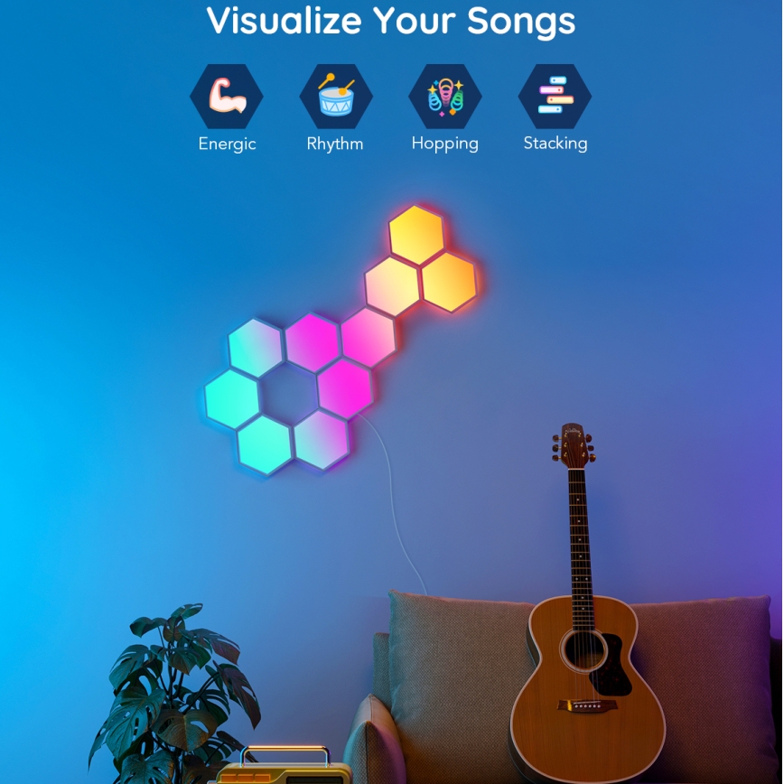 Govee - Удължителен комплект 2x LED RGB Димируем панел LED/7,2W/230V Wi-Fi