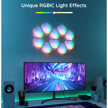Govee - Удължителен комплект 2x LED RGB Димируем панел LED/7,2W/230V Wi-Fi