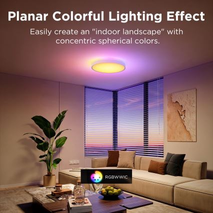Govee - LED RGBIC Димируем плафон LED/49W/230V 2700-6500K Wi-Fi