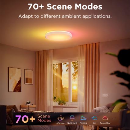 Govee - LED RGBIC Димируем плафон LED/49W/230V 2700-6500K Wi-Fi