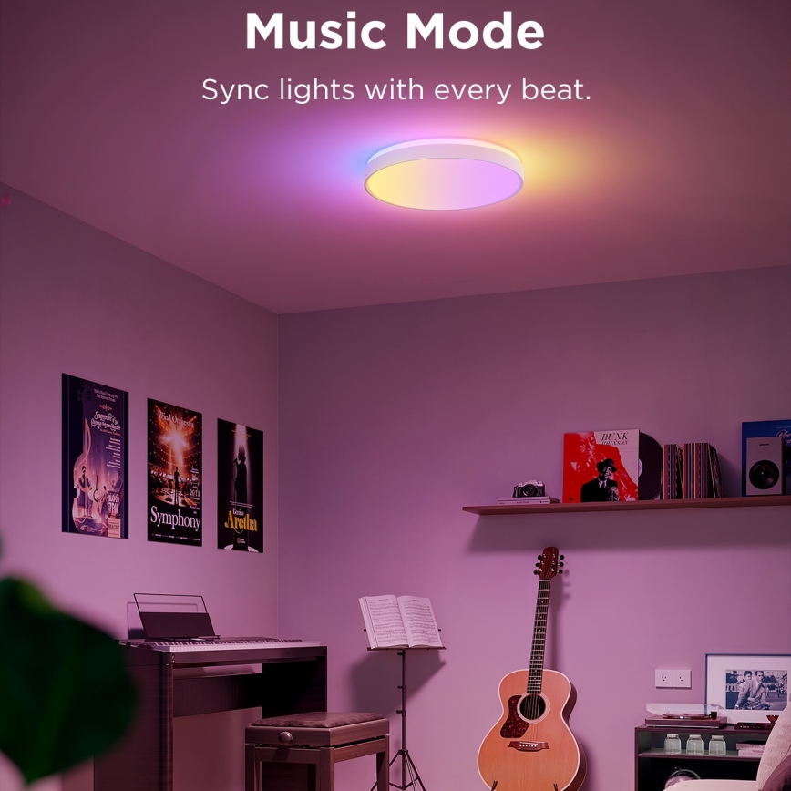 Govee - LED RGBIC Димируем плафон LED/49W/230V 2700-6500K Wi-Fi