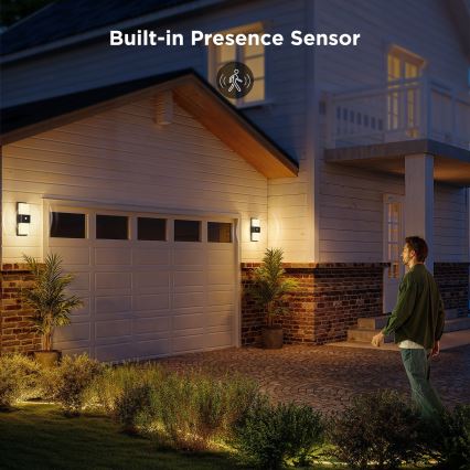 Govee - LED RGBIC Димируем екстериорен аплик със сензор LED/230V IP65 2700-6500K Wi-Fi