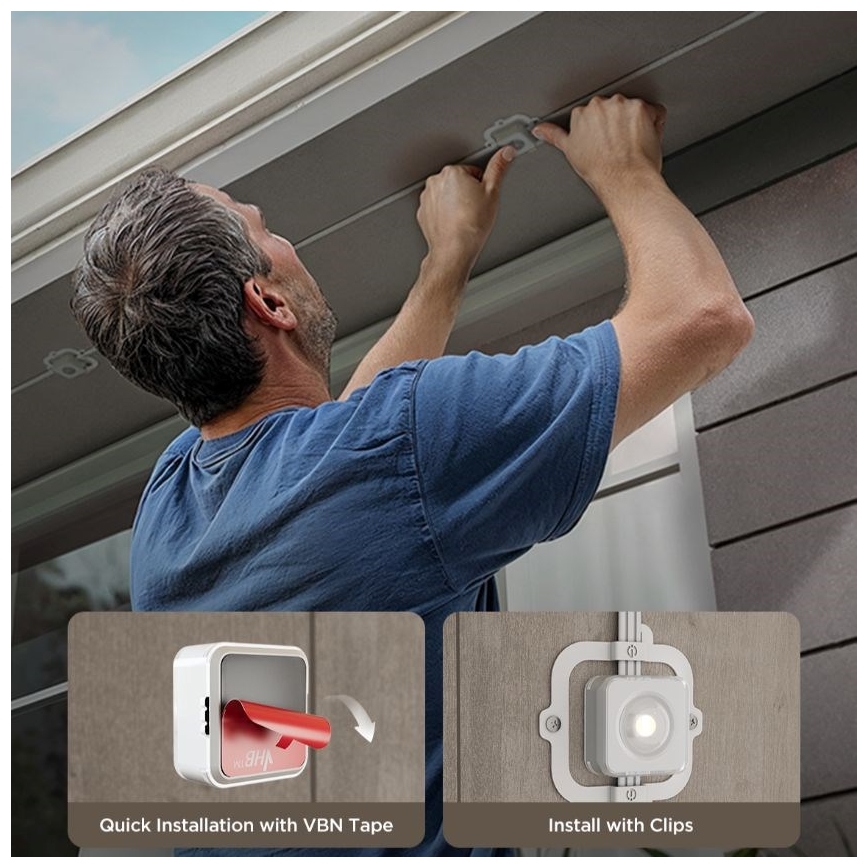Govee - LED RGBIC гирлянд с downlight лампи 30m Wi-Fi Matter IP67