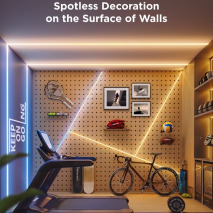 Govee - LED RGBICW Димируема лента COB 3780 диоди 3m Wi-Fi Matter