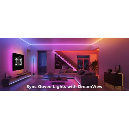 Govee - LED RGBICW Димируема лента COB 3780 диоди 3m Wi-Fi Matter