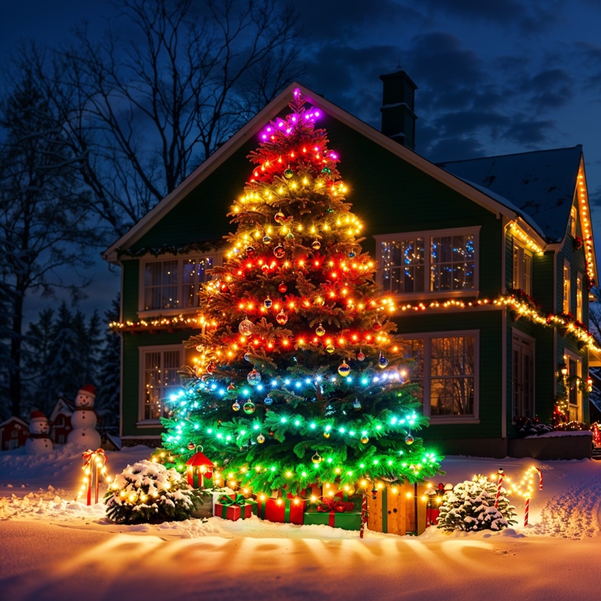 Govee - LED RGBICW Екстериорен коледни лампички 2700-6500K 20m Wi-Fi Matter IP66