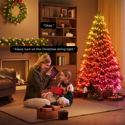 Govee - LED RGBICW Екстериорен коледни лампички 2700-6500K 20m Wi-Fi Matter IP66