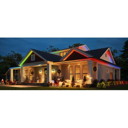 Govee - LED RGBICW Екстериорен коледни лампички 2700-6500K 20m Wi-Fi Matter IP66