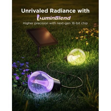 Govee - LED RGBICW соларен гирлянд 8xLED/6W/5V Wi-Fi Matter IP67