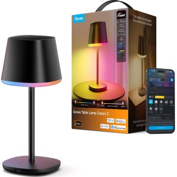 Govee - LED RGBICWW Димируема настолна лампа CLASSIC MATTER LED/10W/5V 4800mAh Wi-Fi