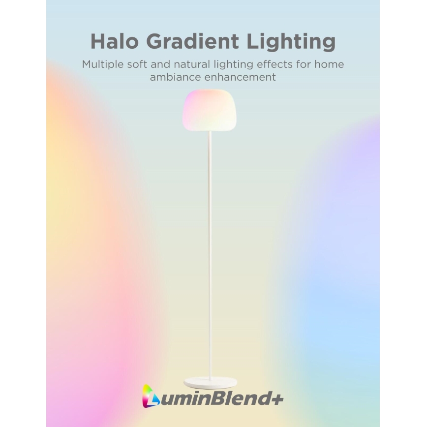Govee - LED RGBICWW Димируема подова лампа LANTERN MATTER LED/24W/230V Wi-Fi 160 cm